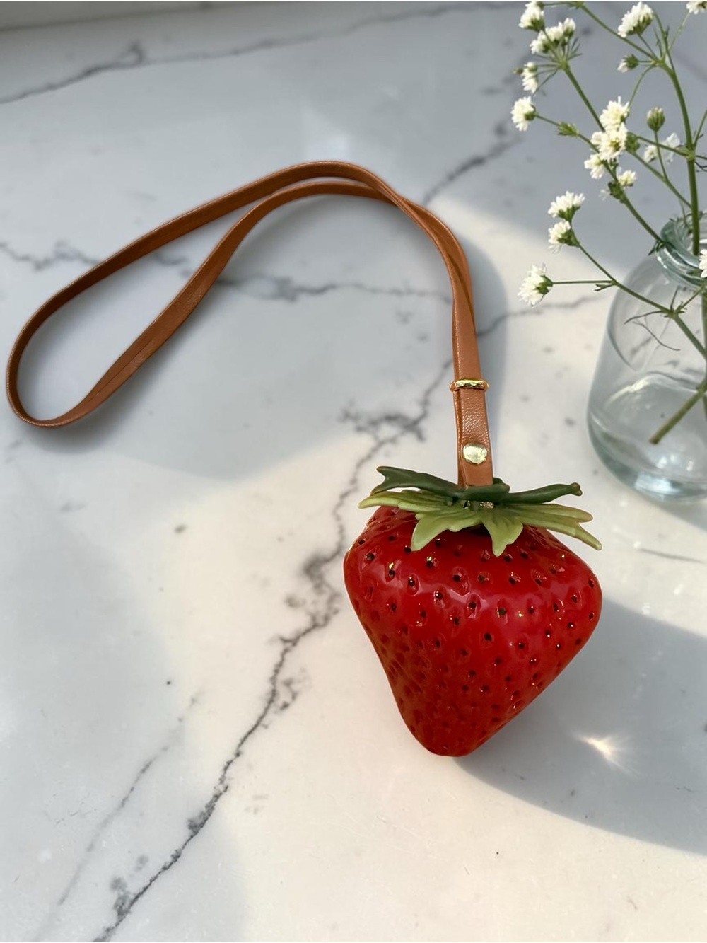 🍓3D Strawberry Purse Bag Charm